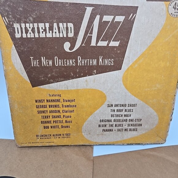 Dixieland Jazz by The New Orleans Rhythm Kings 4 Record Set 45 RPM Vinyl - Picture 6 of 6